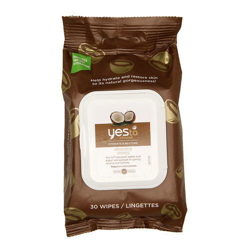 Yes to Coconut Cleansing Wipes, Paraben Free, 30 ea